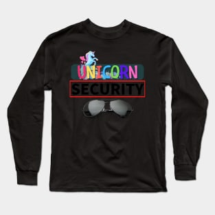 Cute Little Unicorn Security Long Sleeve T-Shirt